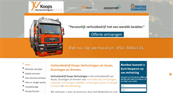Desktop Screenshot of koopsverhuizingen.nl